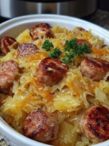 Polish Sausage, Sauerkraut And Potatoes (Crockpot)