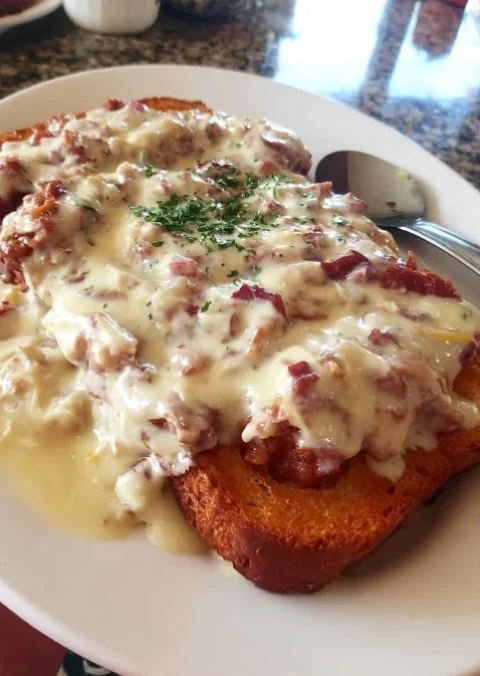Quick Creamed Chipped Beef on Toast Recipe
