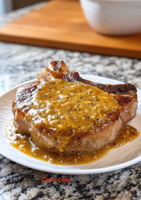Slow Cooker 3-Ingredient Mustard Pork Chops