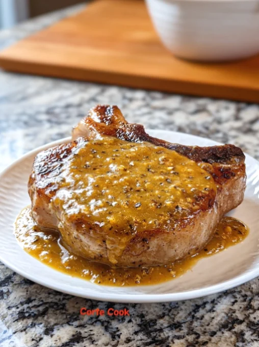 Slow Cooker 3-Ingredient Mustard Pork Chops