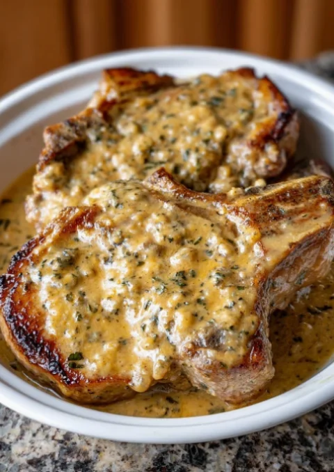 Slow Cooker 3-Ingredient Ranch Pork Chops
