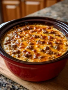 Slow Cooker 3-Ingredient Sausage Cheese Dip