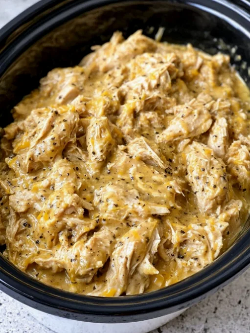 Slow Cooker 4-Ingredient Amish Farmhouse Chicken
