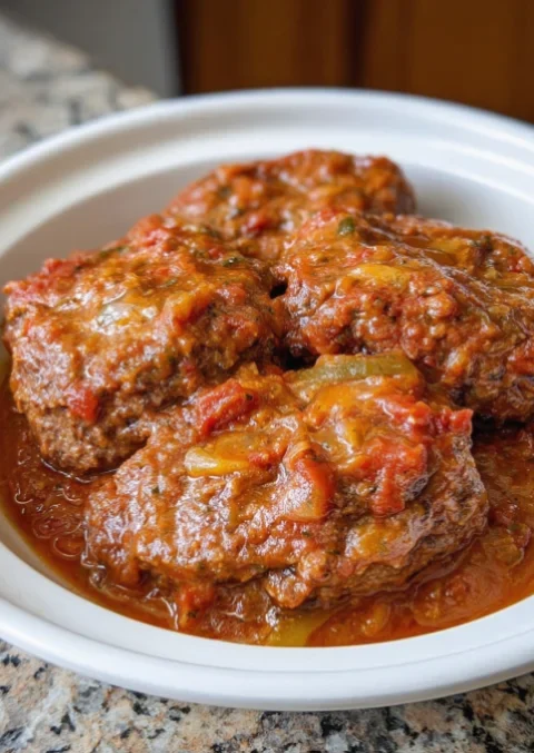 Slow Cooker 4-Ingredient Depression Era Swiss Steak