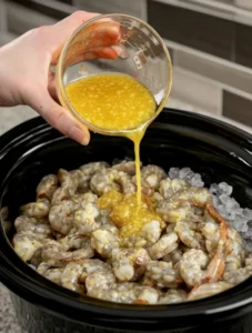 Slow Cooker 4-Ingredient Garlic Butter Shrimp