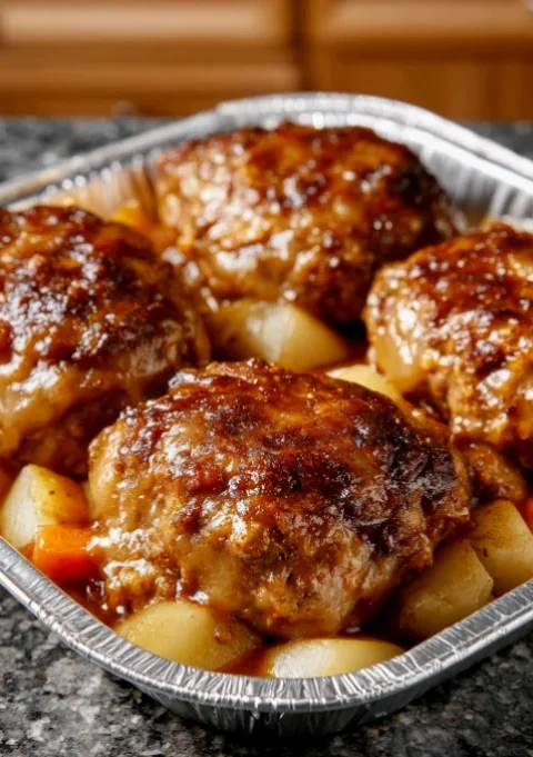 Slow Cooker 4-Ingredient Hobo Dinners