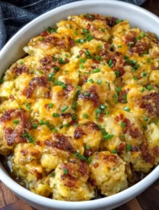 Slow Cooker 4-Ingredient Smashed Potato Bake