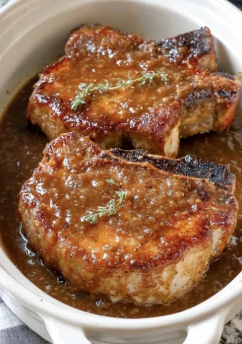 Slow Cooker Brown Sugar Pork Chops