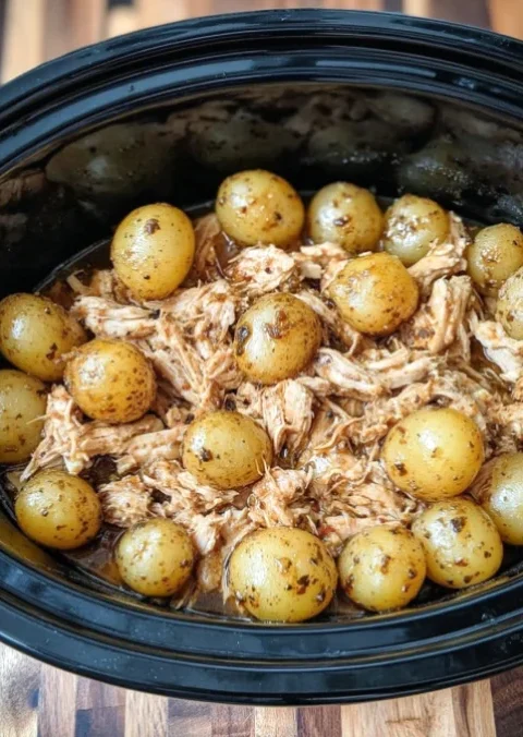 slow cooker chicken and potatoes