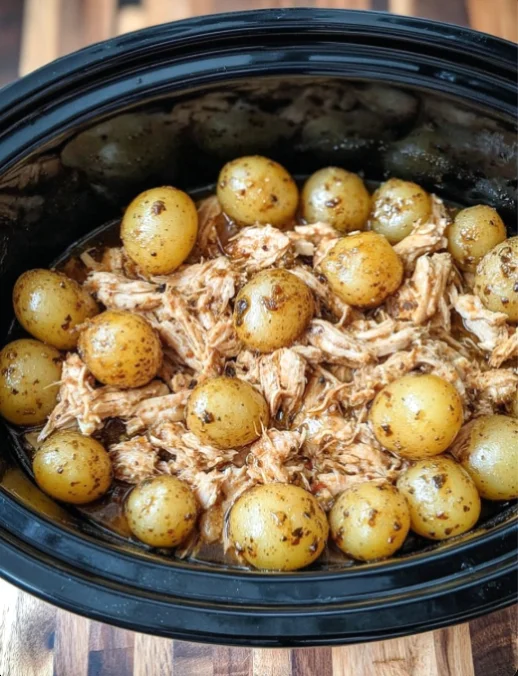 slow cooker chicken and potatoes