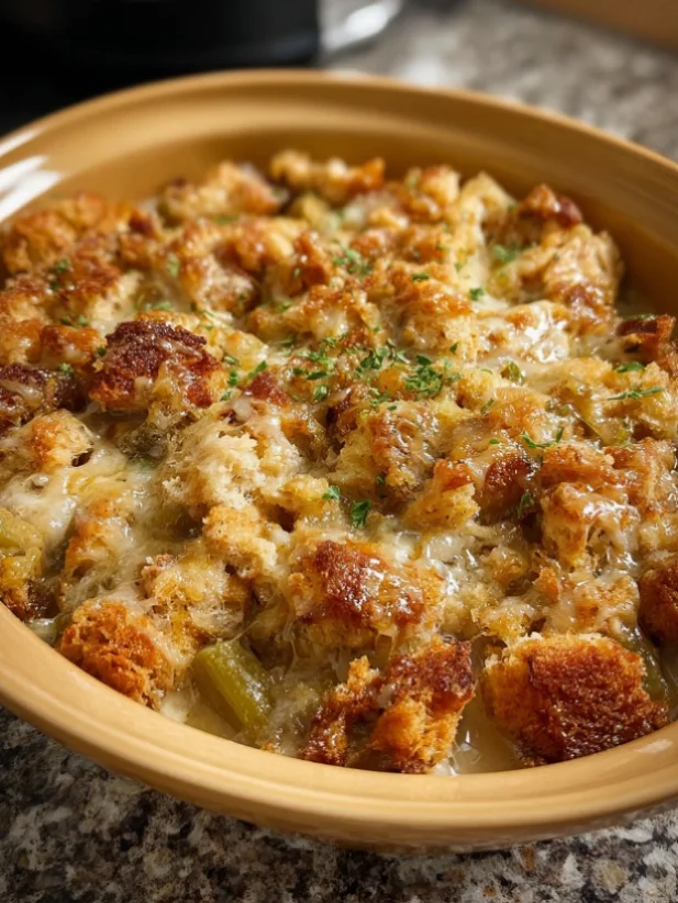 slow cooker chicken and stuffing