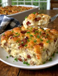 Slow Cooker Loaded Potato Bake