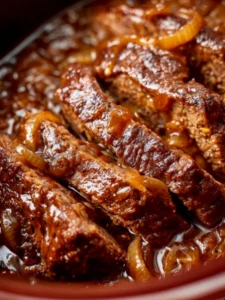 Slow Cooker Smothered Beef Roast
