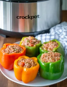 Slow Cooker Stuffed Peppers