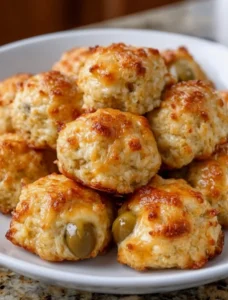 Southern 4-Ingredient Baked Olive Bites