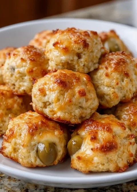 Southern 4-Ingredient Baked Olive Bites