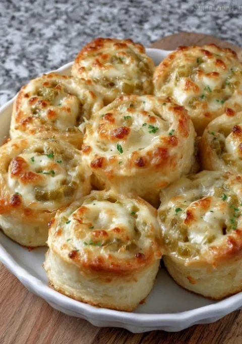 Southern 4-Ingredient Green Chile Pinwheels
