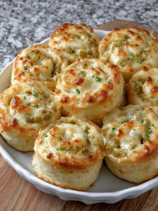 Southern 4-Ingredient Green Chile Pinwheels
