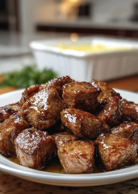 Steak Bites with Garlic Butter