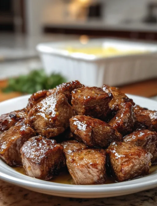 Steak Bites with Garlic Butter