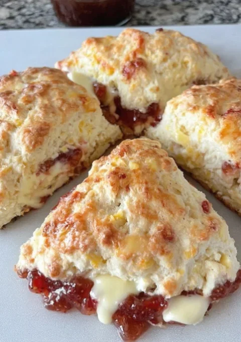 strawberry scones