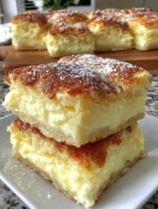 Vanilla Custard Cream Squares