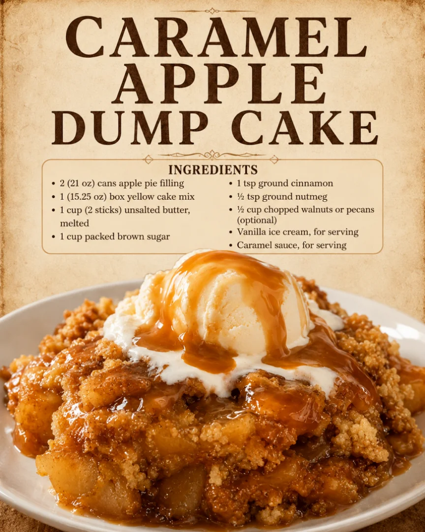 Caramel Apple Dump Cake