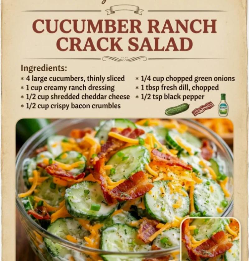 Cucumber Ranch Crack Salad