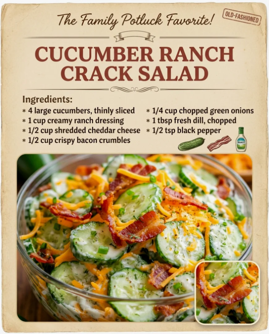 Cucumber Ranch Crack Salad