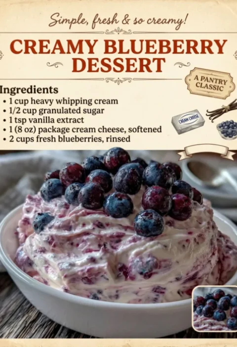 Easy Blueberry Fluff Salad