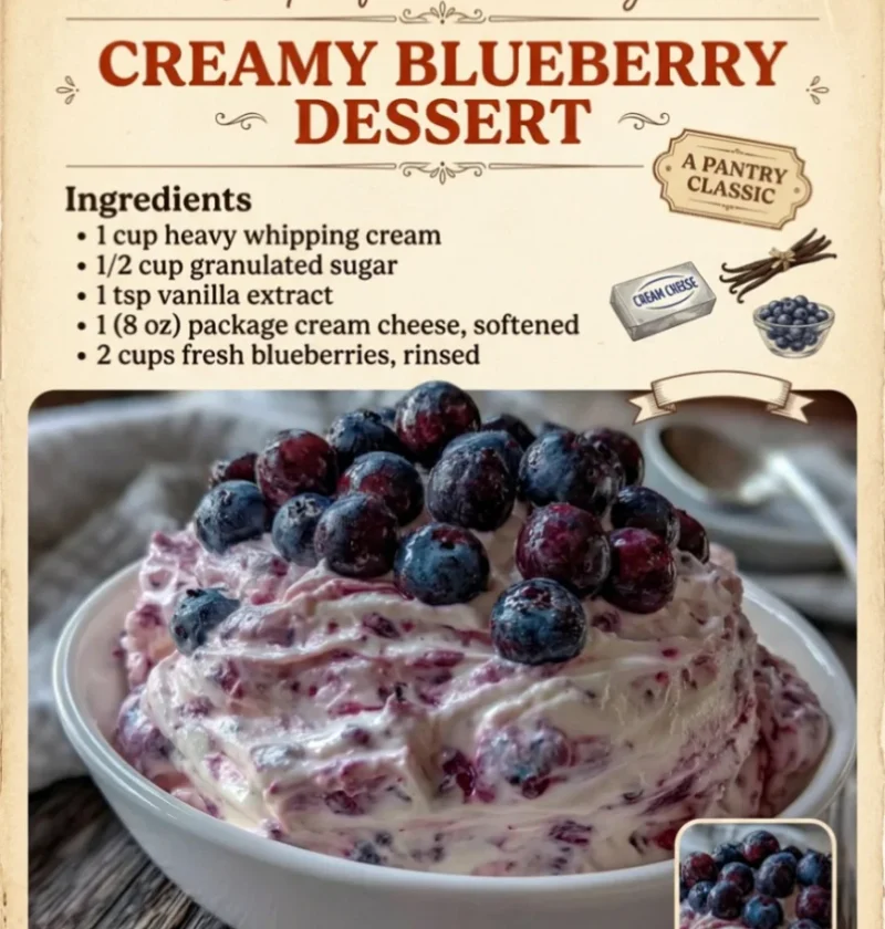 Easy Blueberry Fluff Salad