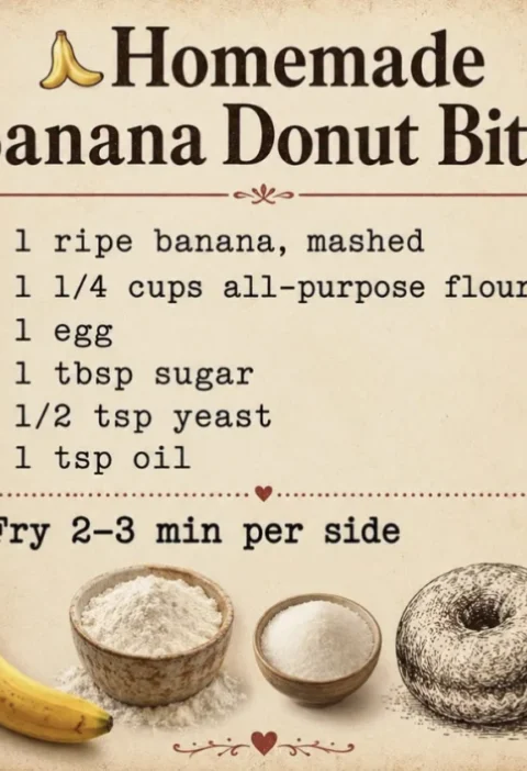 Homemade Banana Donut Bites