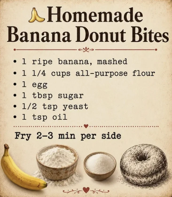 Homemade Banana Donut Bites