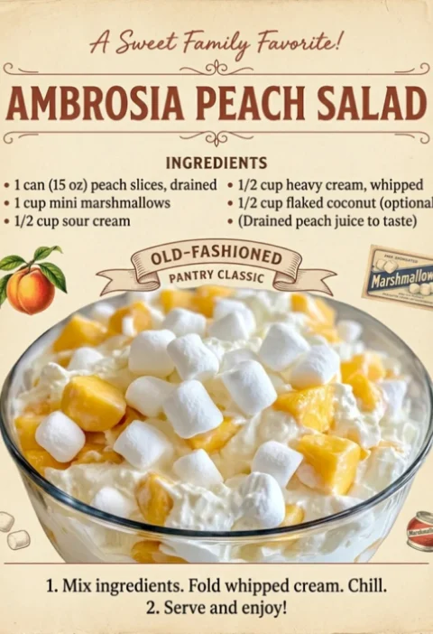 Peach Fluff Salad