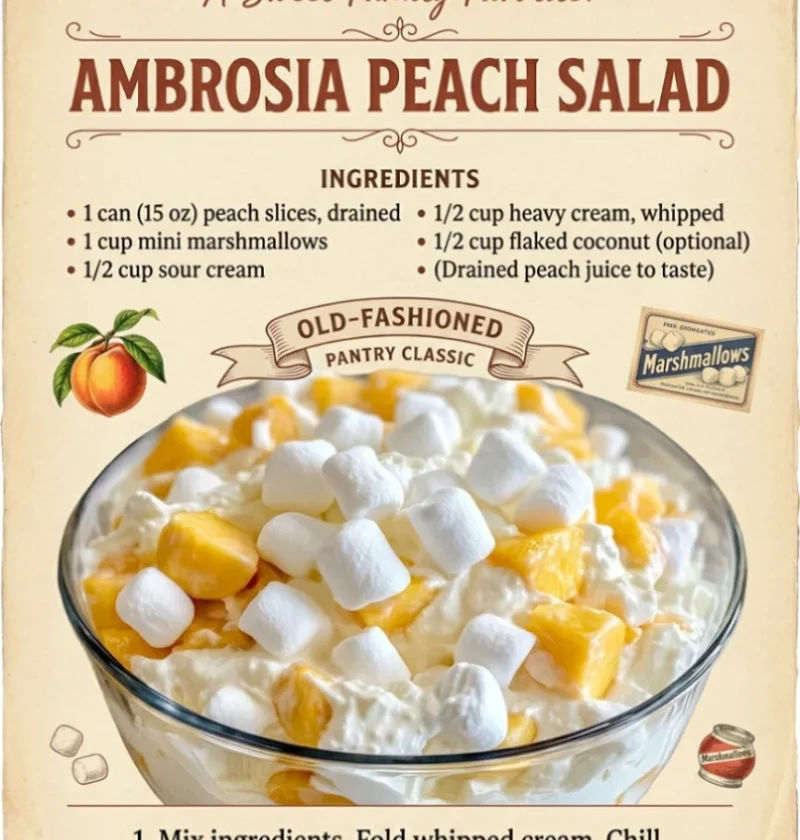Peach Fluff Salad