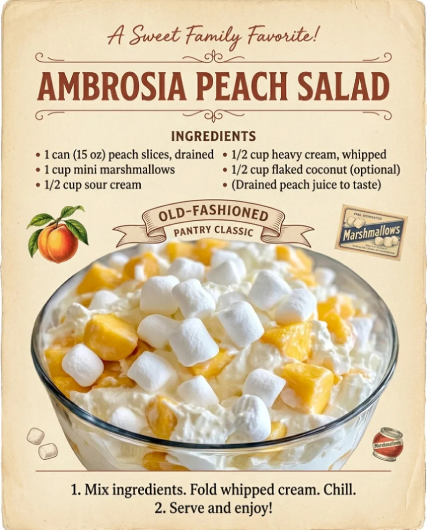 Peach Fluff Salad