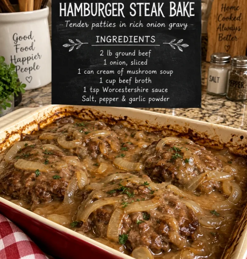 Amish Hamburger Steak Bake
