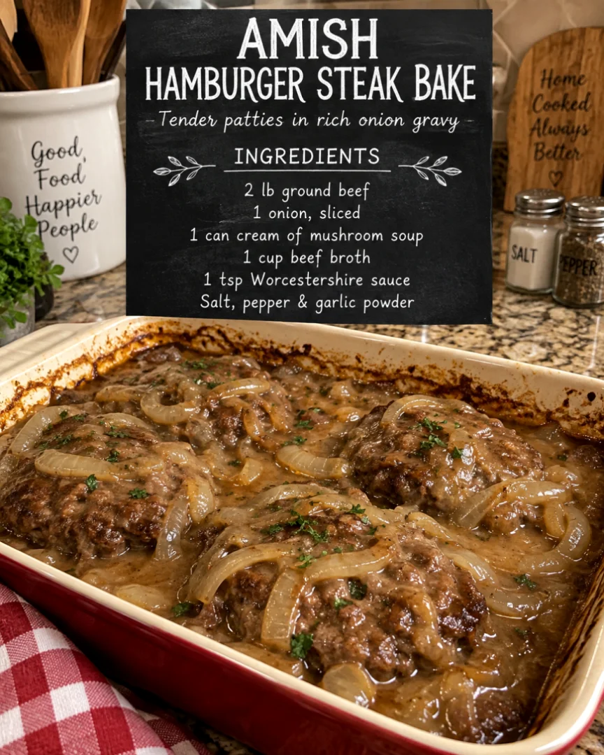 Amish Hamburger Steak Bake