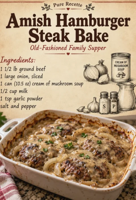 Amish Hamburger Steak Bake
