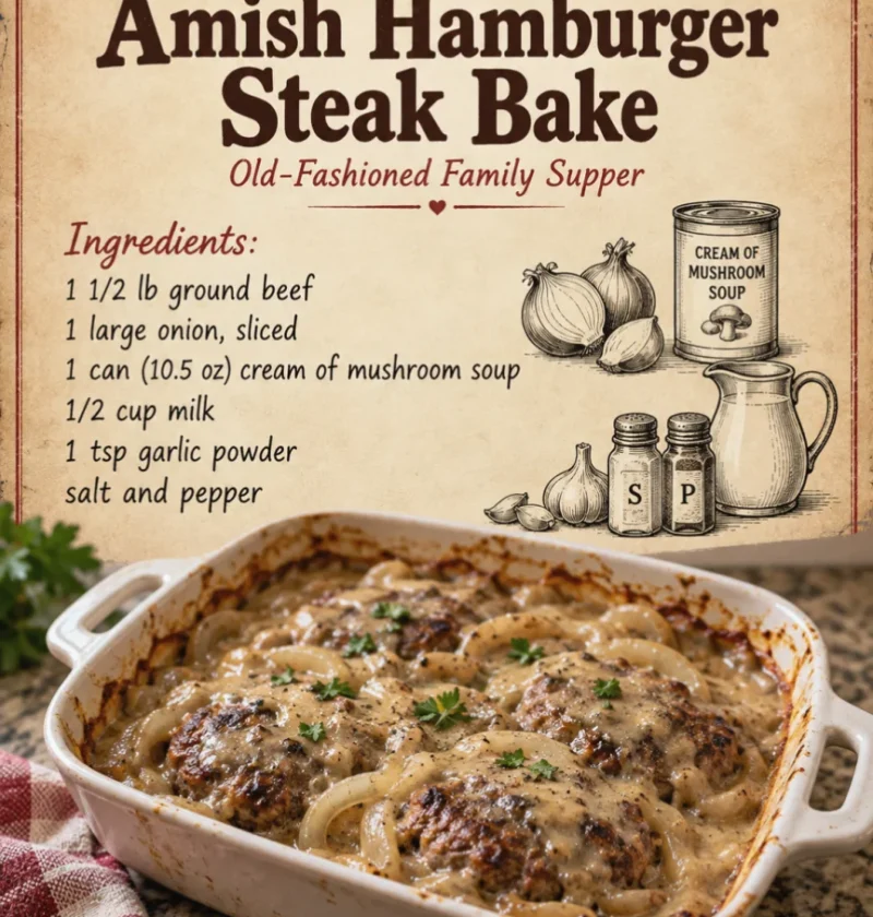 Amish Hamburger Steak Bake