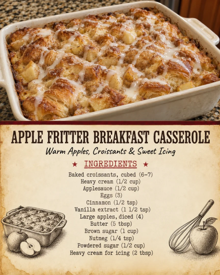 Apple Fritter Breakfast Casserole