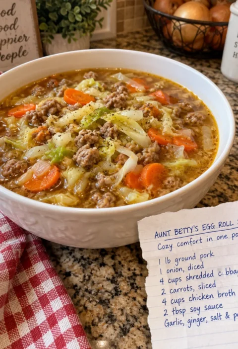 Aunt Betty's Homestyle Egg Roll Soup