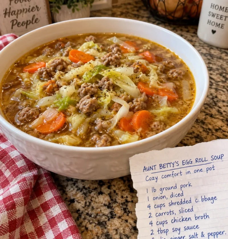 Aunt Betty's Homestyle Egg Roll Soup