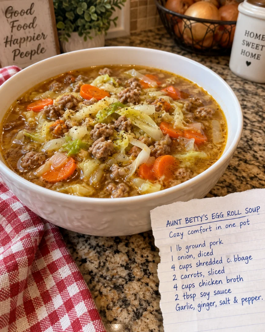 Aunt Betty's Homestyle Egg Roll Soup