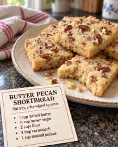 Butter Pecan Shortbread Cookies