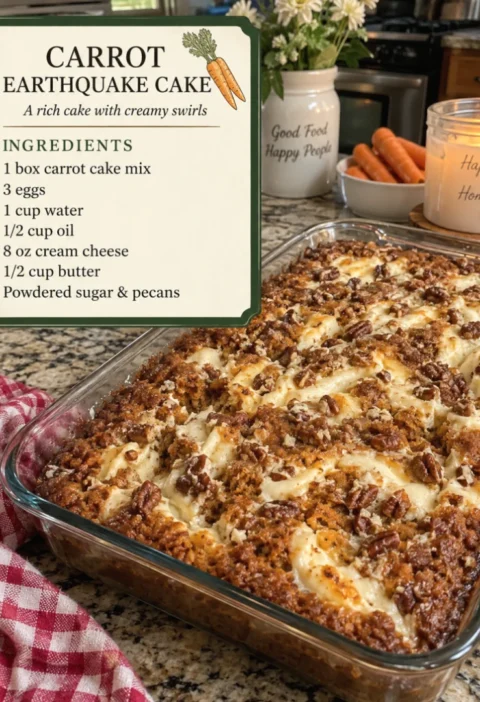 Carrot Earthquake Cake