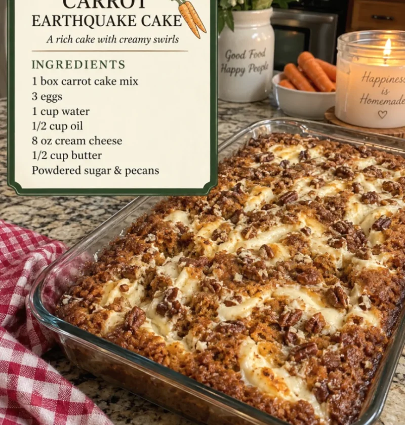 Carrot Earthquake Cake