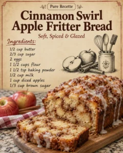 Cinnamon Swirl Apple Fritter Bread