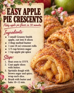 Easy Apple Pie Crescents