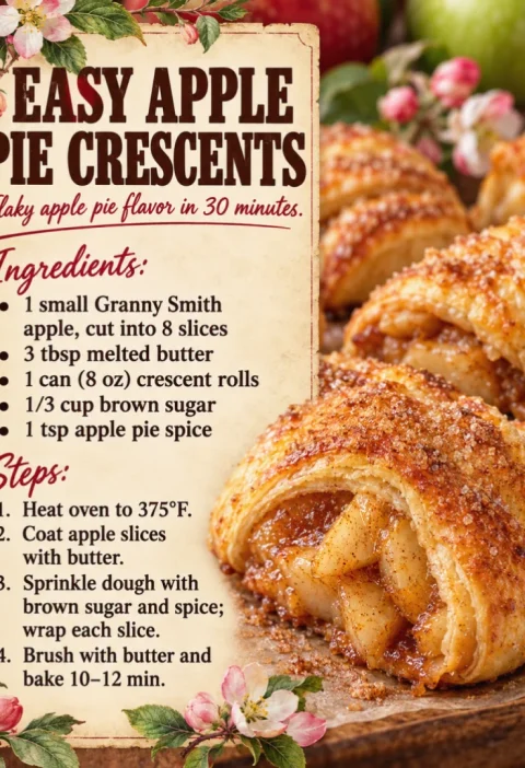Easy Apple Pie Crescents